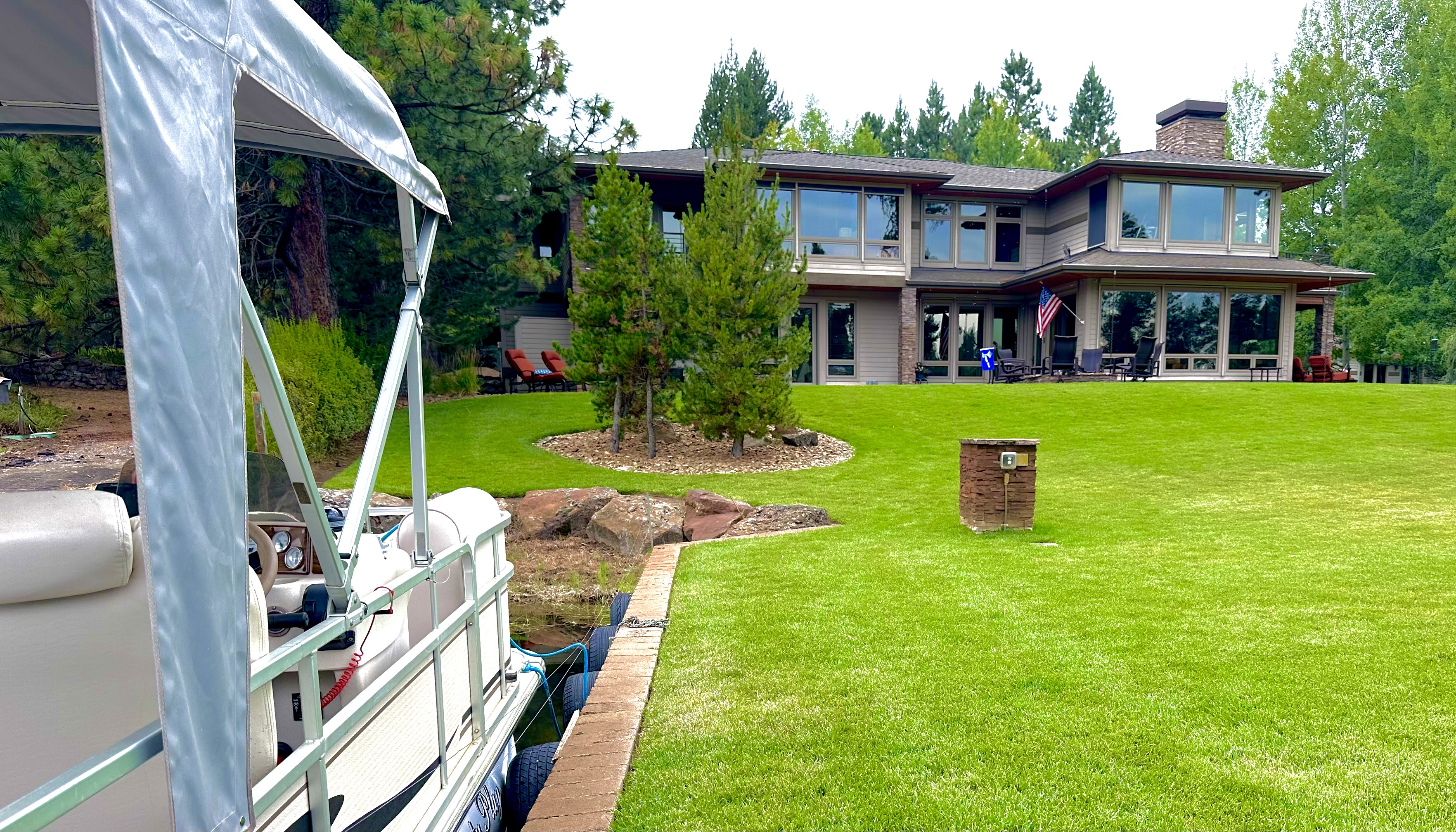 Home View from Private Boat Slip