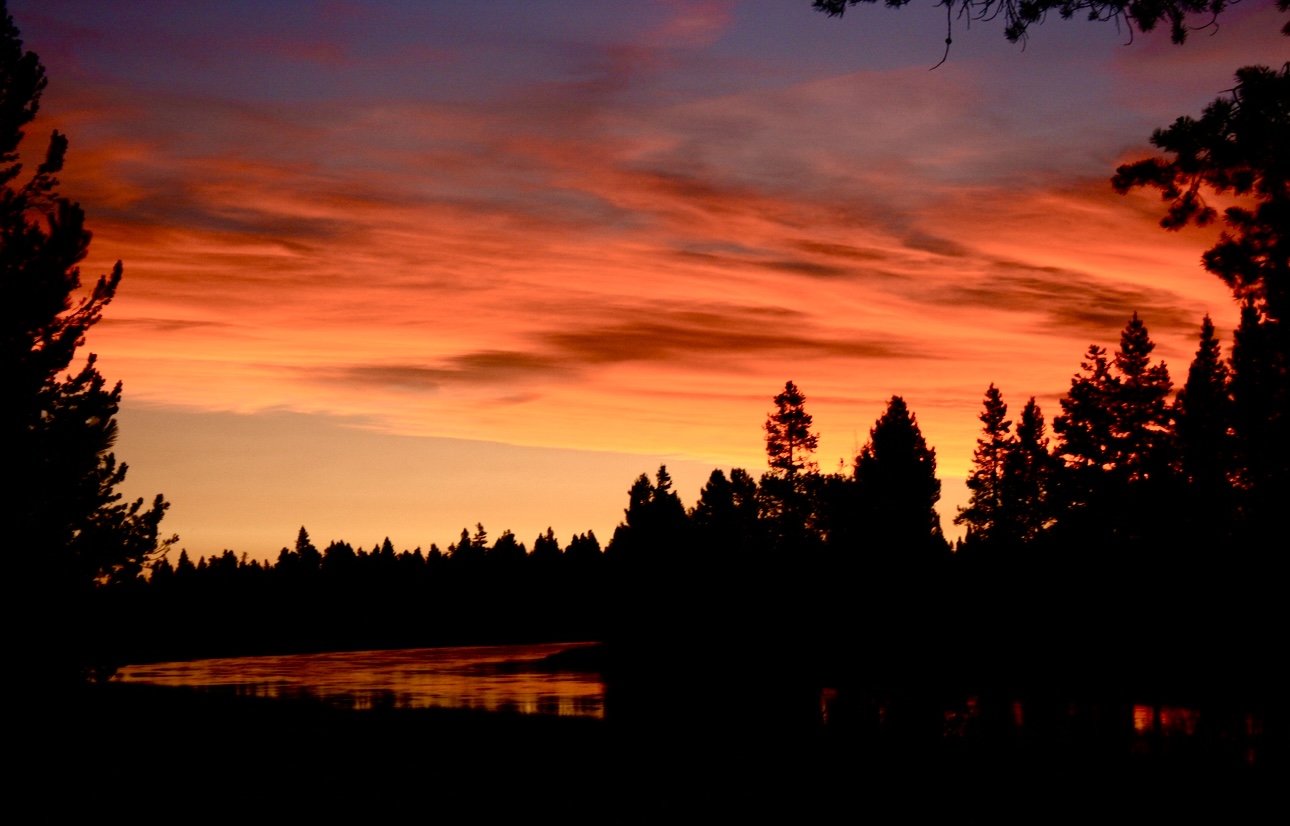 Fiery Central Oregon Sunrise